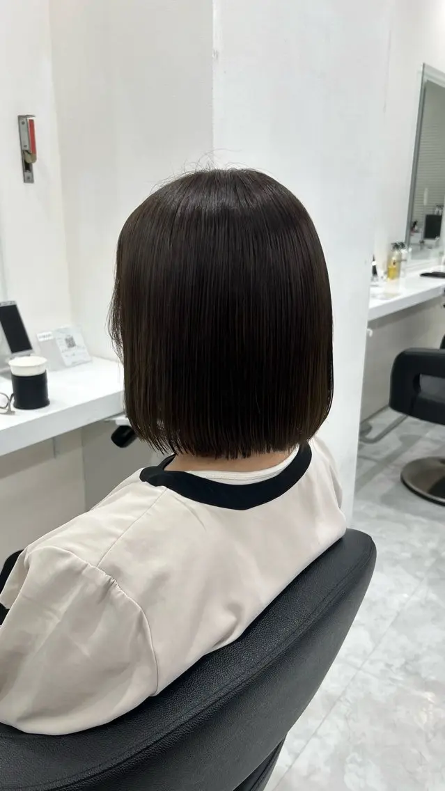 ミディアム カラー パーマ ヘアアレンジ メンズ キッズ カット ヘッドスパ ヘアセット ベージュブラウン 🎀Himari🎀のヘアスタイル