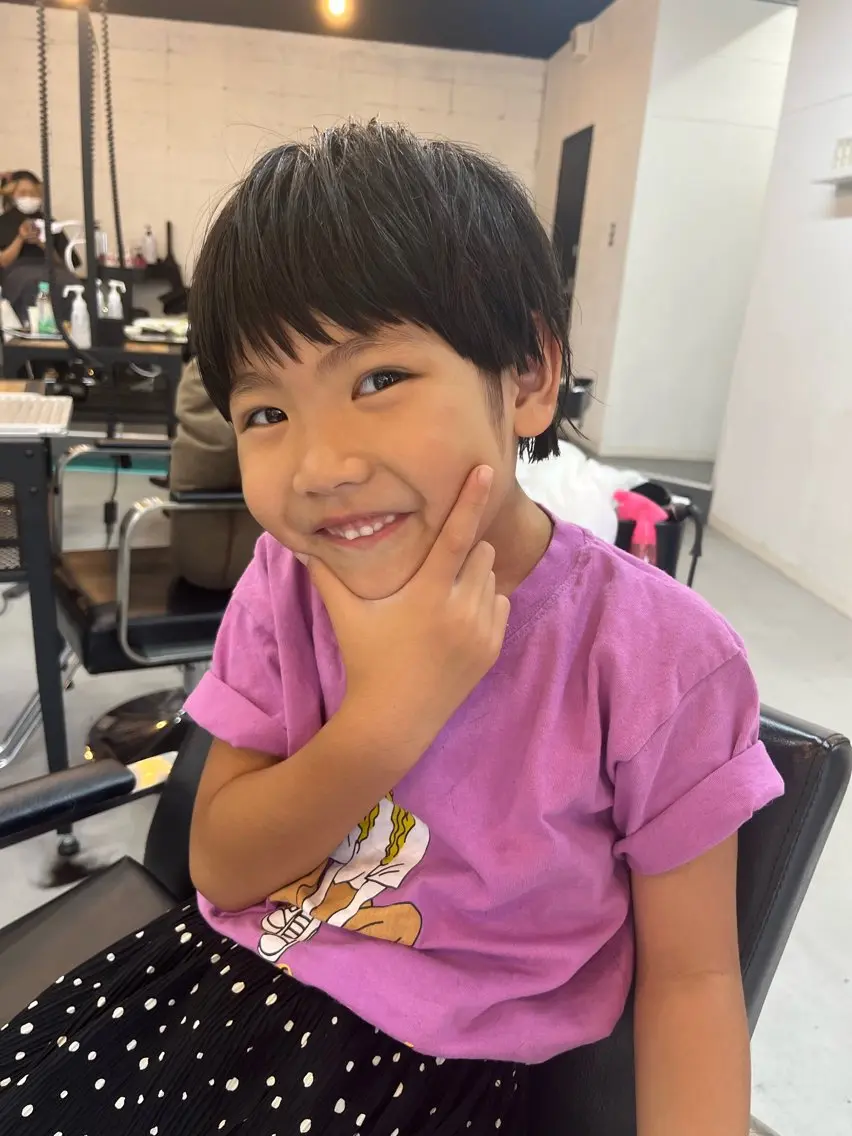ショート キッズ 奥秋 理紗　sai xのヘアスタイル