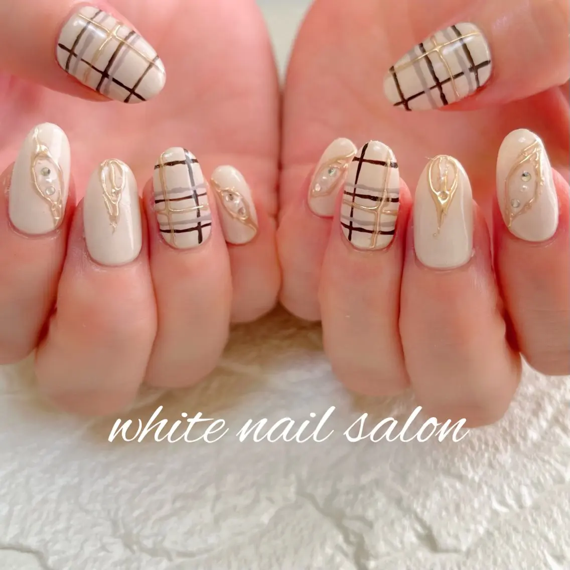 ネイル ラメ(グリッター) ハンドネイル white nail salonのネイルデザイン