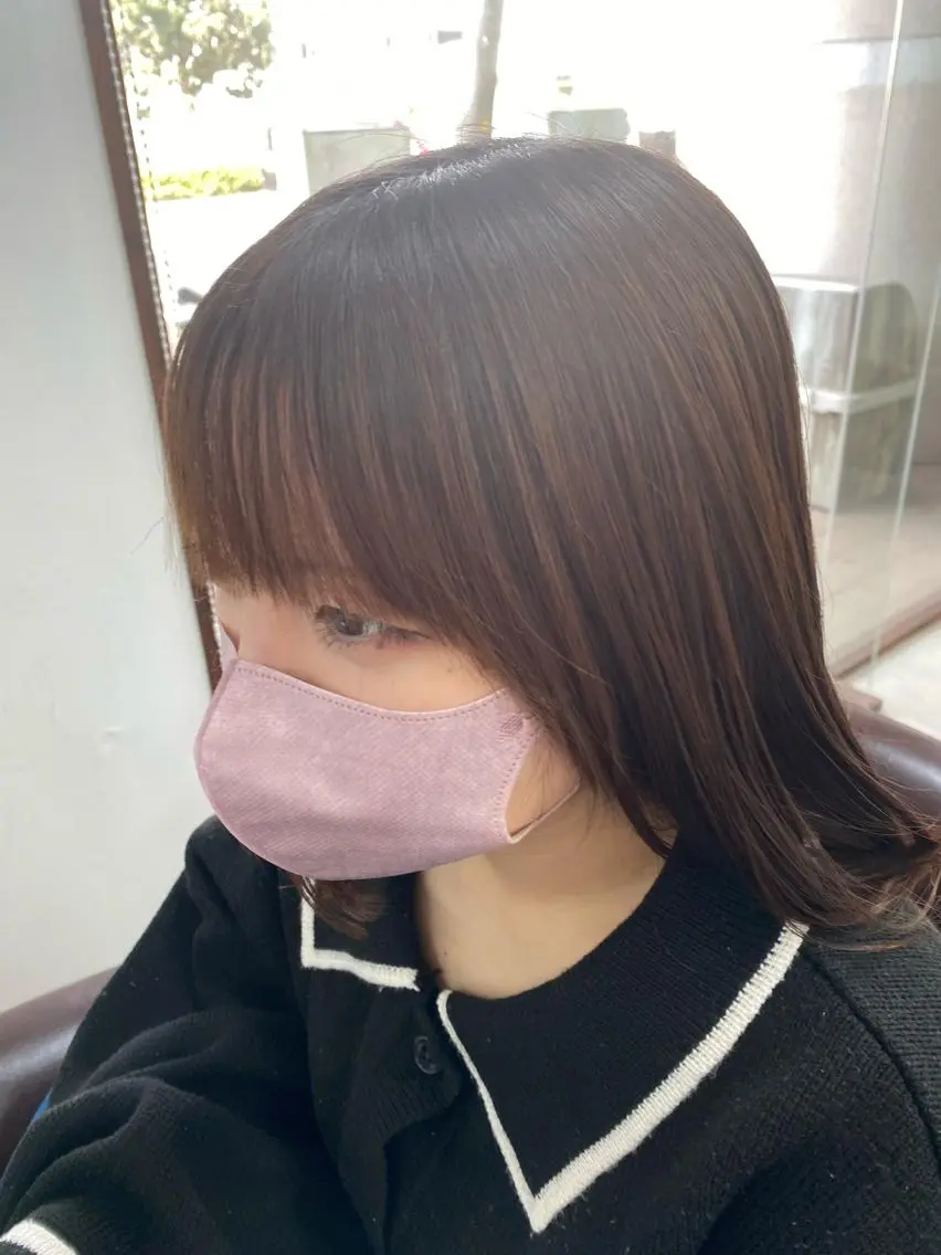🌧️ポイント髪質改善ストレート/ポイント縮毛矯正🌧️+前髪カット✂︎の写真
