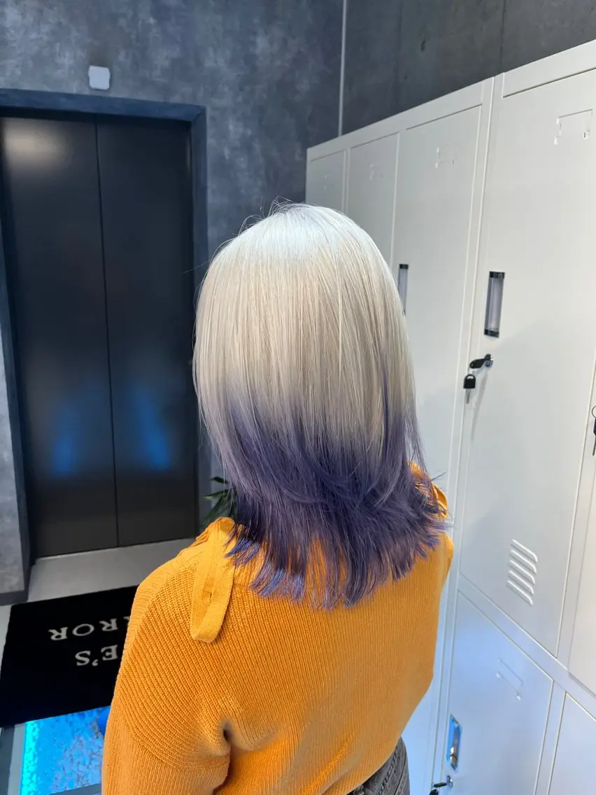 セミロング ヘアカラー トリートメント ✨メンズ特化& ブリーチ特化Ryuのヘアスタイル