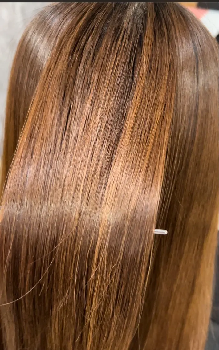ロング カラー 髪質改善 似合わせ 顔周りYUUGAのヘアスタイル