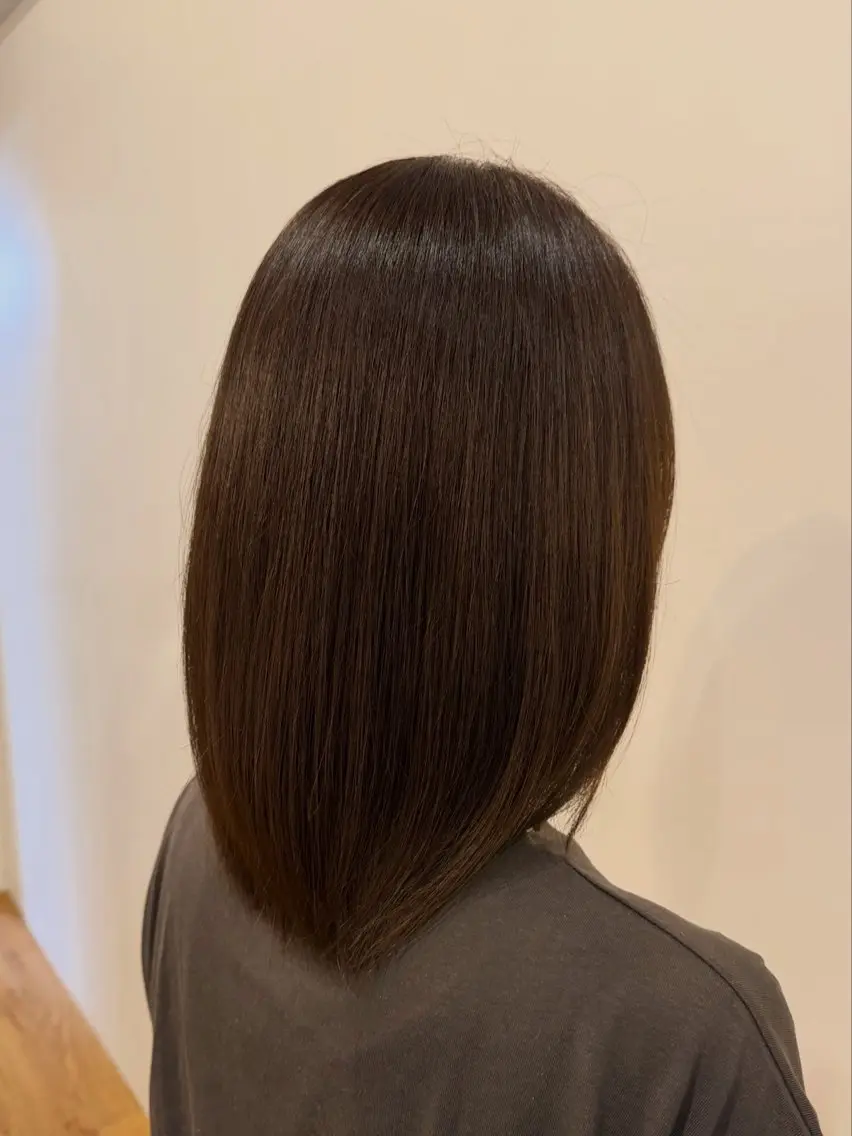 カラー ブラウンカラー オリーブブラウン オレンジ La Coeur AKIのヘアスタイル