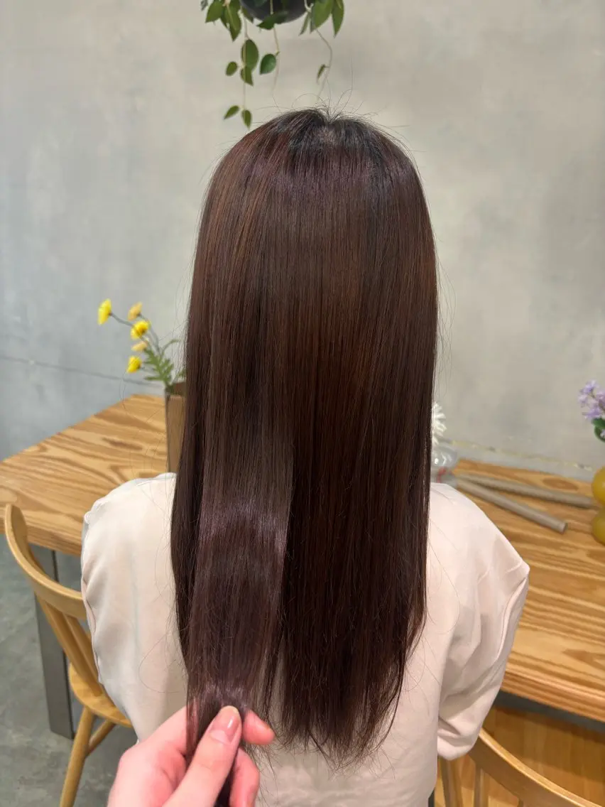 ロング 縮毛矯正/透明感 カラー🍀そら🪽‪のヘアスタイル