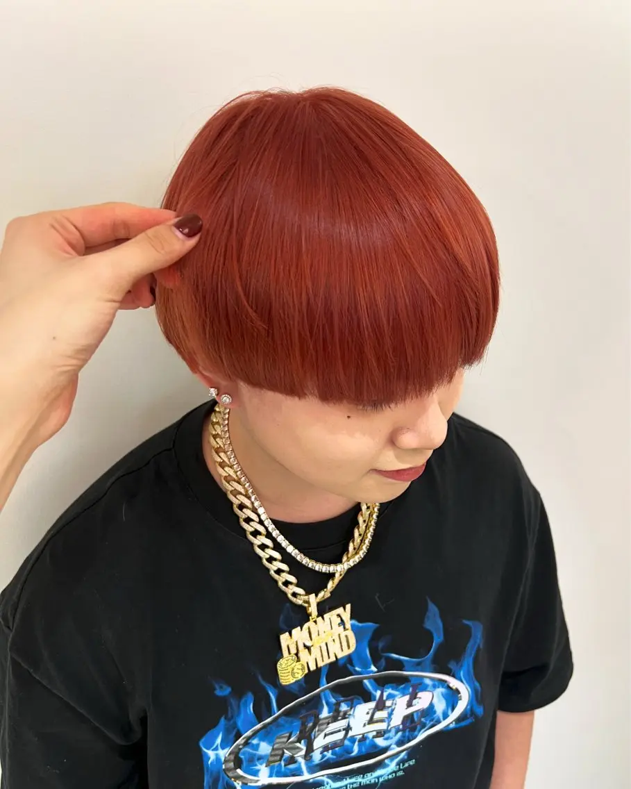カラー メンズ メンズブリーチ メンズインナーカラー ブリーチ デザインカラー ダブルカラー 《Une》 hinariのヘアスタイル