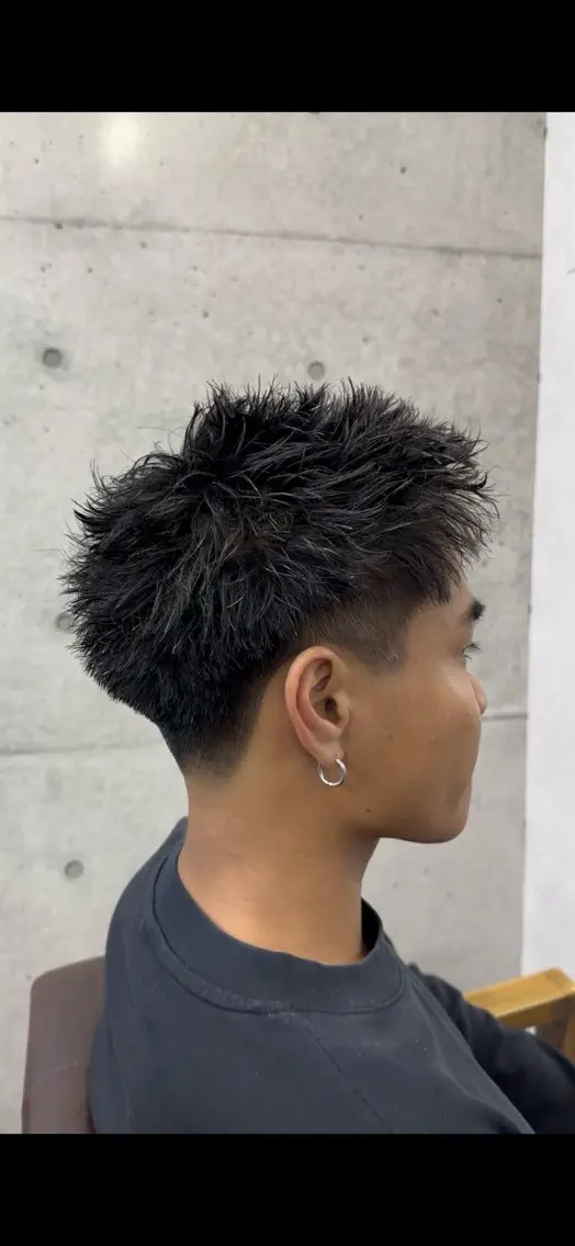 ショート パーマ メンズ メンズパーマ スパイキーショート ショートヘア カット パーマ Raimu /パーマ/横浜のヘアスタイル