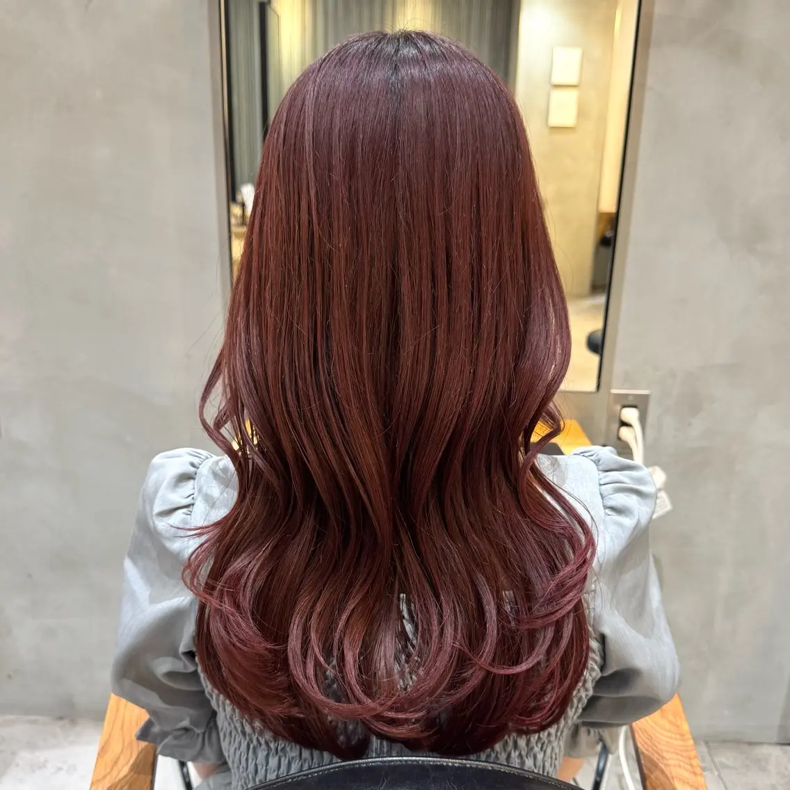 ロング カット ヘアカラー トリートメント 岩戸優奈 盛れる 前髪/透明感カラーのヘアスタイル