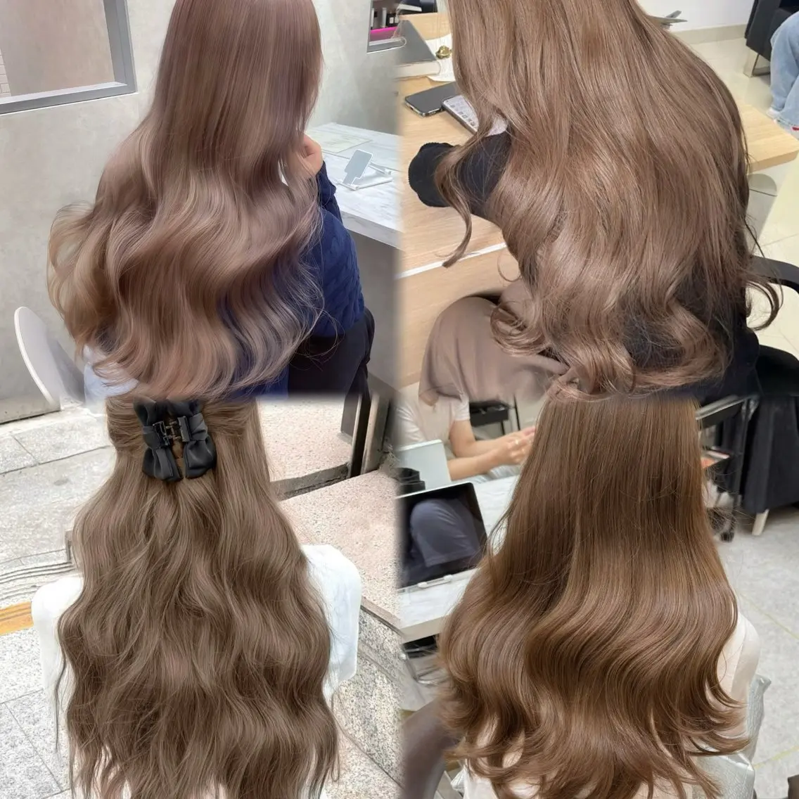 ロング カラー カット ヘアカラー レイヤーダブルカラー KYONのヘアスタイル