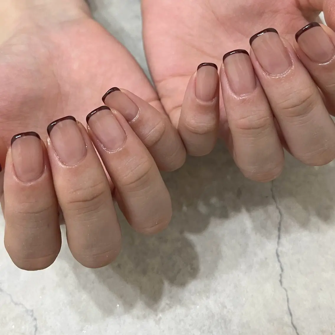 ネイル グリーン ハンドネイル vegh. nail/阿波座のネイルデザイン