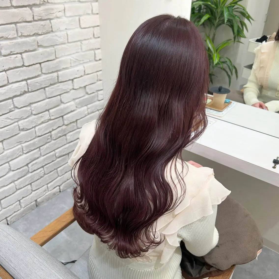 セミロング カラー ブラウンカラー ピンクカラー ピンクブラウン ヘアカラー トリートメント 髪質改善&ヘアケア /菊池琉那のヘアスタイル
