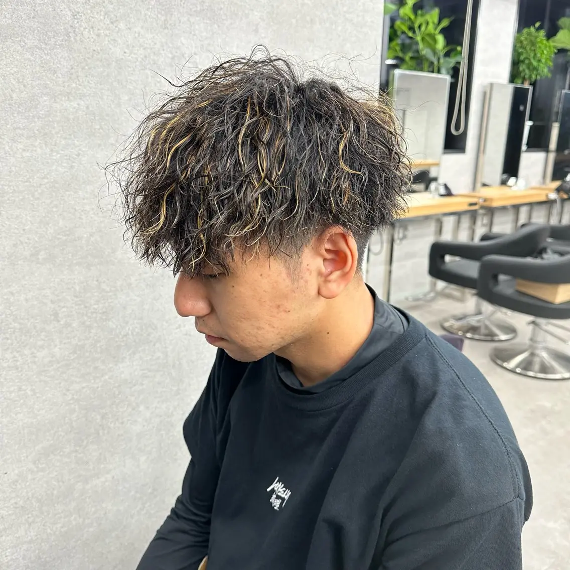 ショート カラー パーマ メンズ 【メンズ特化】 笹目純のヘアスタイル