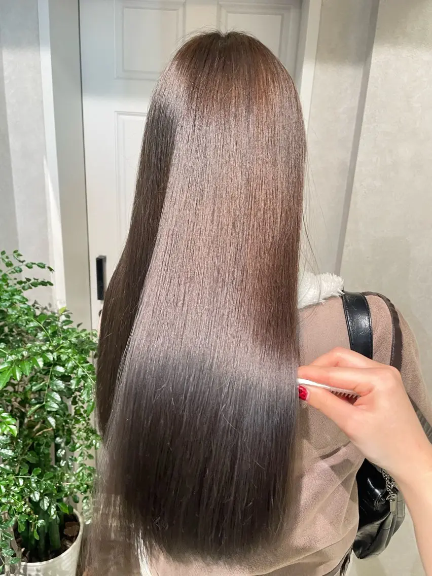 ロング 縮毛矯正 縮毛矯正 ナチュラル透明感🌱 小山美樹子のヘアスタイル