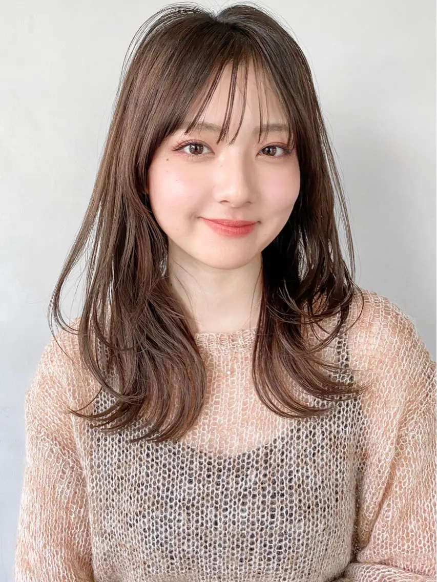 ミディアム カラー 勝河 怜楊のヘアスタイル