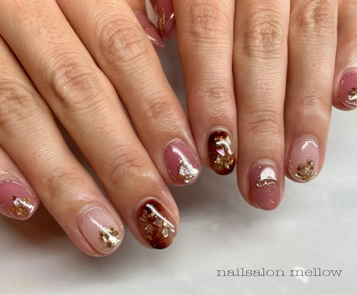 ネイル ニュアンスネイル ピンク 大山 浩美のネイルデザイン