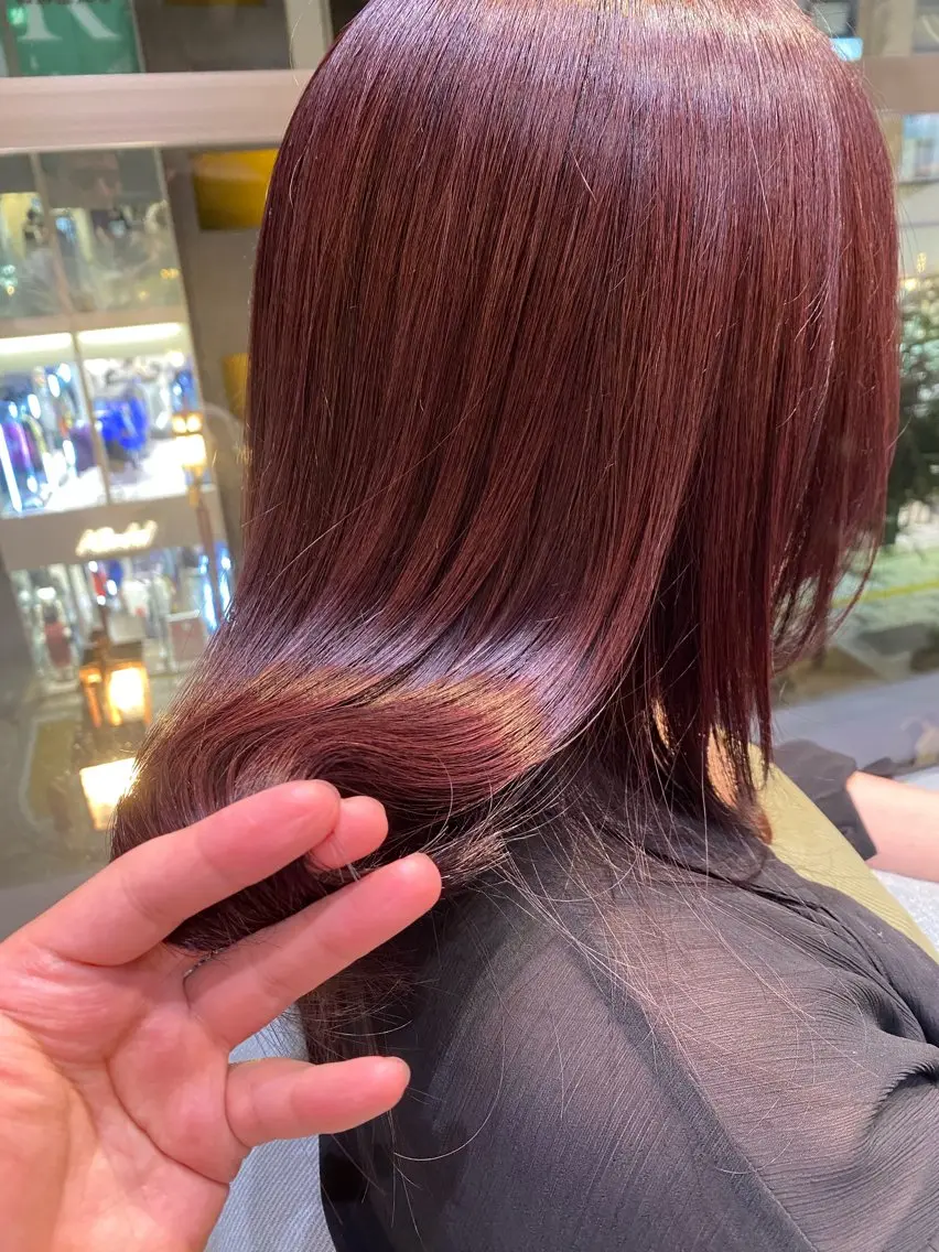 ロング カラー ヘアカラー トリートメント 新宿 / Aujua ｿﾑﾘｴ🫧森田涼介のヘアスタイル