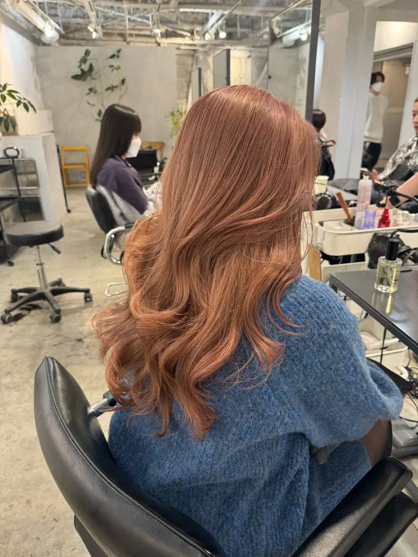 セミロング カット ヘアカラー トリートメント 100%可愛い顔周り 💓レイヤー/しずくのヘアスタイル