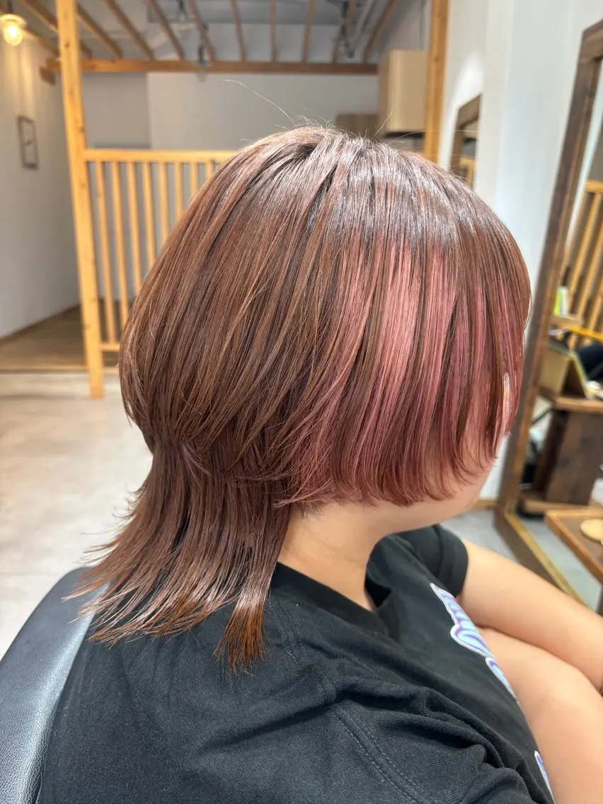 ミディアム ウルフカット TSUBASA 🪽のヘアスタイル