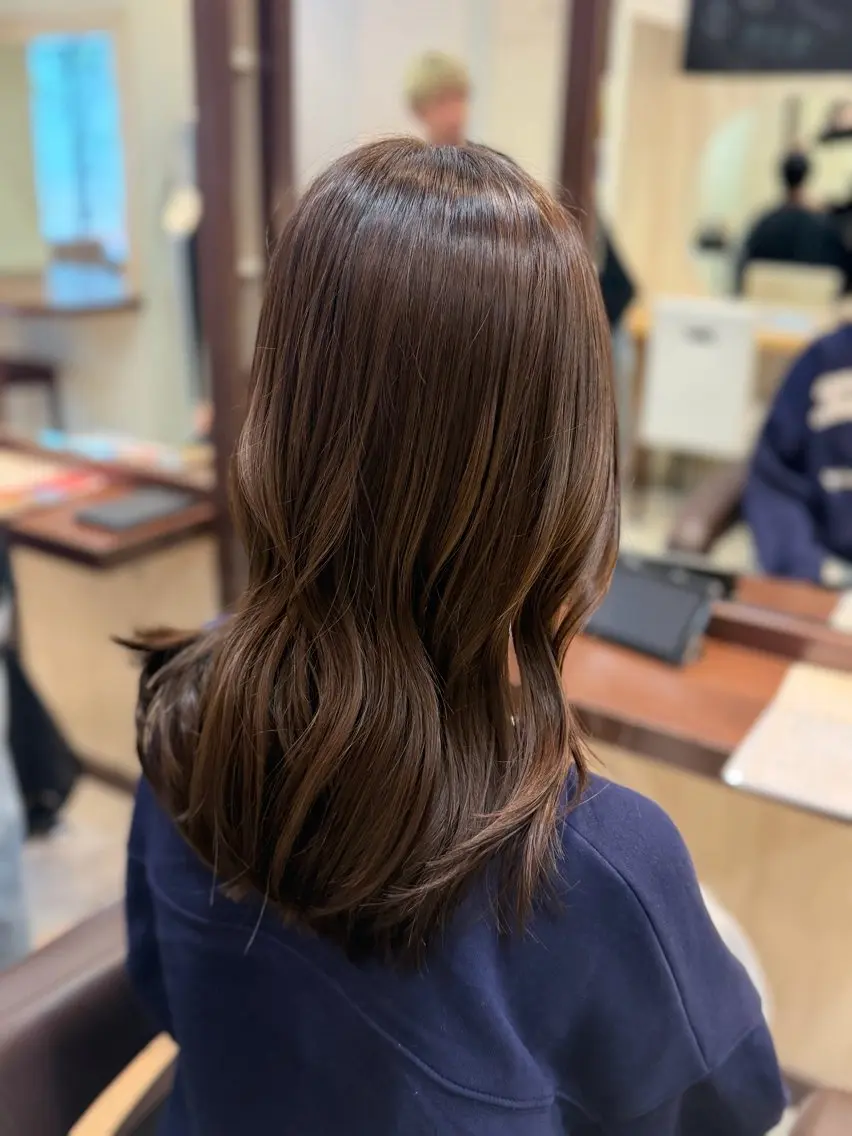 ロング 髪質改善 カット ヘアカラー 勝見 美春のヘアスタイル