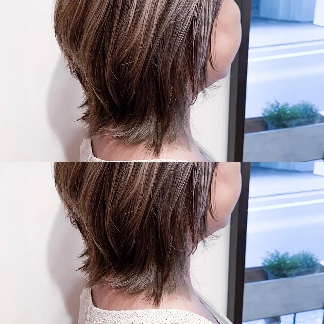 ショート カラー ヘアアレンジ ショートレイヤー ハイライトカラー くびれヘア ハイライト レイヤーカット カット ヘアカラー 岡崎勇人/レイヤー/ 韓国/ケラチンTRのヘアスタイル