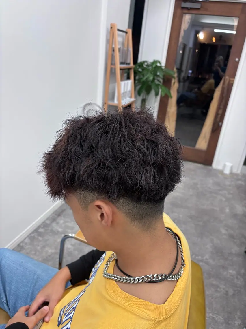 メンズ メンズパーマ パーマ 楢本 莉子のヘアスタイル