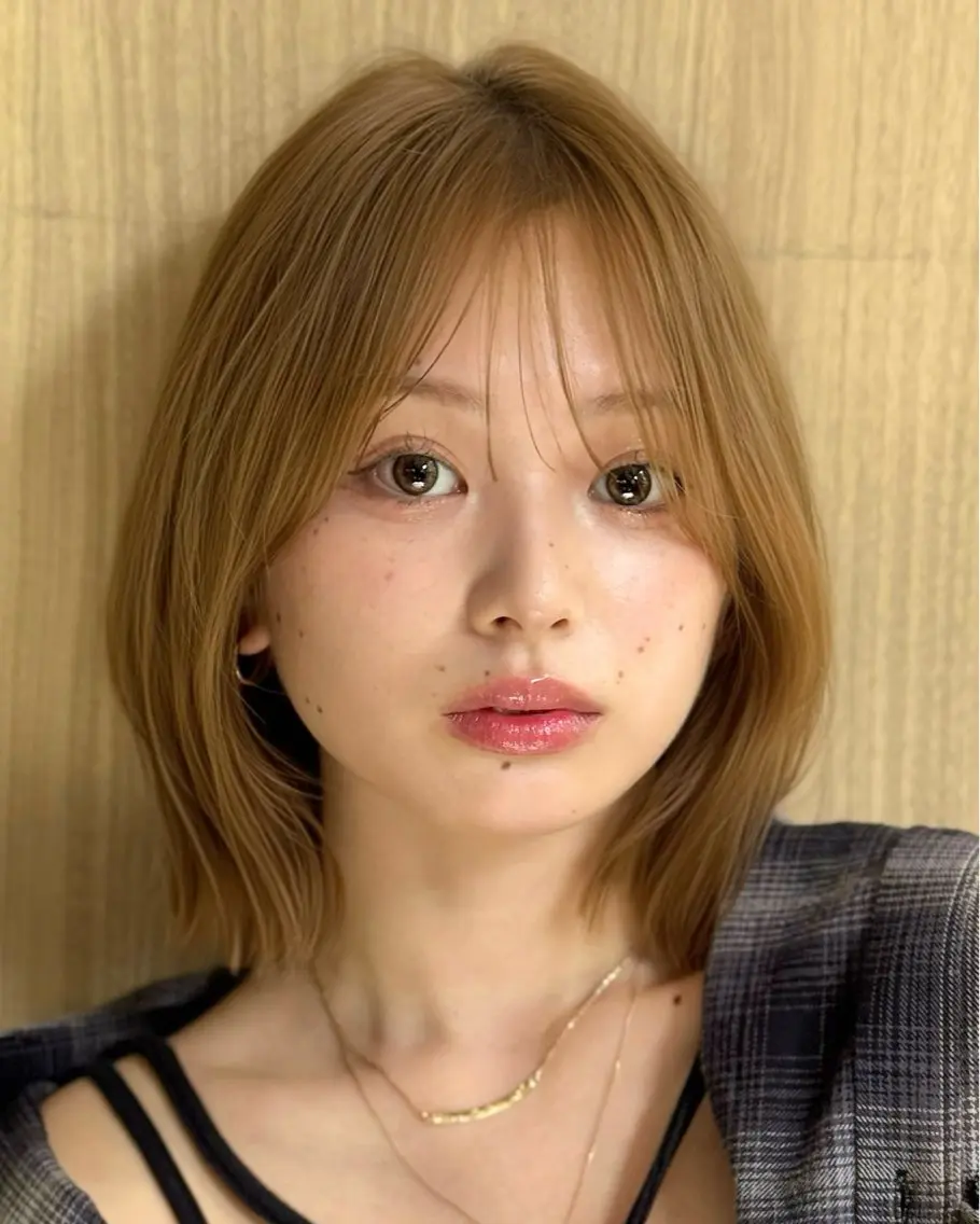 カラー ブリーチ ダブルカラー ブリーチなしカラー ヘアカラー ✨当日予約OK✨ /透明感カラー/莉未のヘアスタイル