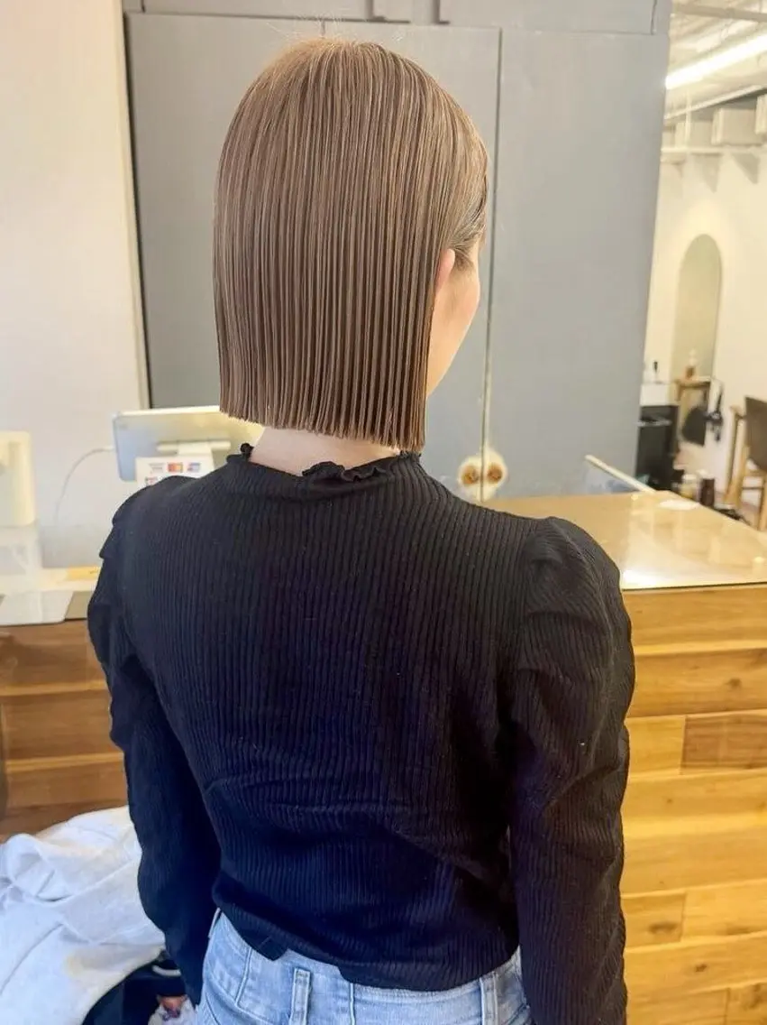 カラー 縮毛矯正 ヘアカラー 大野 愛代莉のヘアスタイル