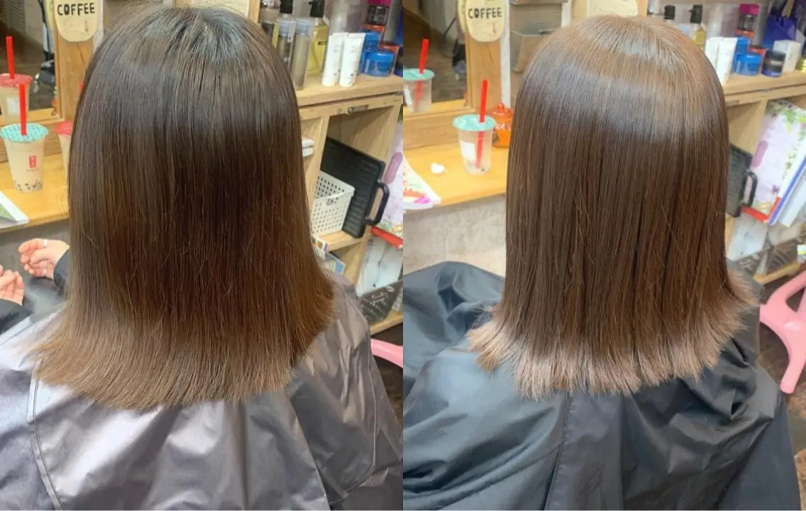 カラー ベージュカラー ヘアカラー カラーモデル募集ෆ‪ ＳＡＥのヘアスタイル