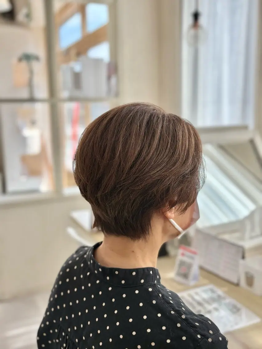 ショート カット ヘアカラー トリートメント 草津駅》 SATO💐のヘアスタイル