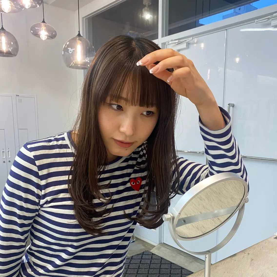 ロング レイヤーカット FIX hair しなのヘアスタイル