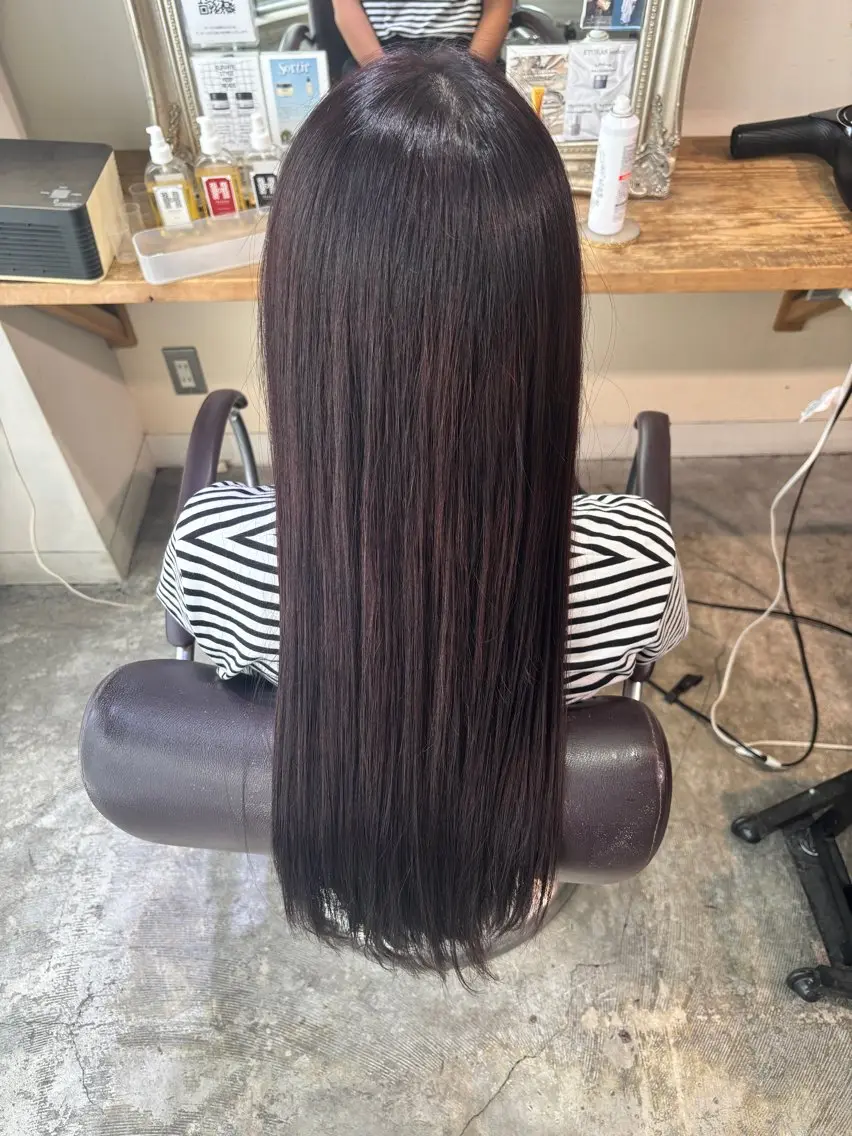 ロング ヘアカラー 田中 准羽のヘアスタイル