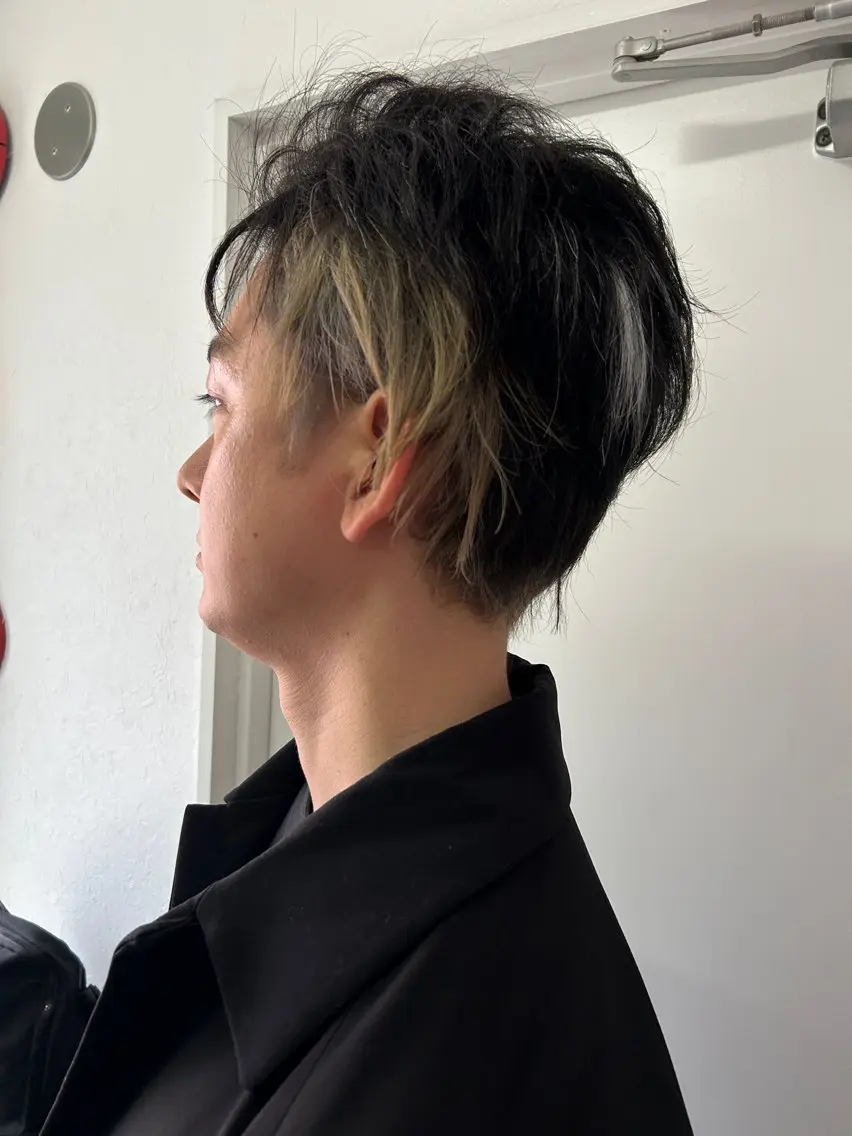 ショート カラー メンズ 久木原 ゆりのヘアスタイル