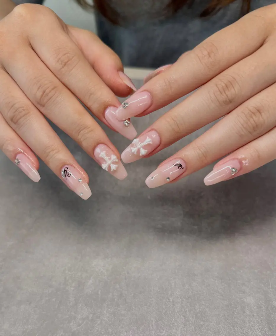 ネイル ロングネイル スクエアネイル ハンドネイル nailroom amyのネイルデザイン