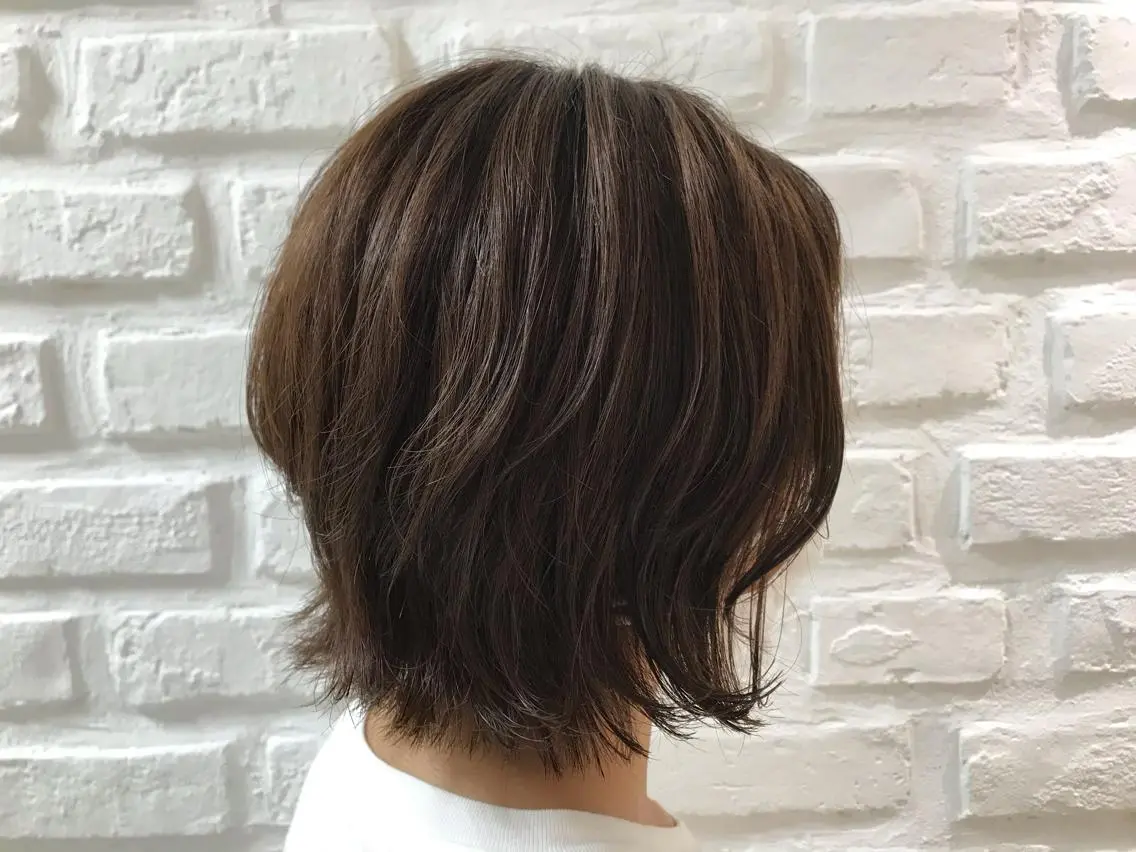 ミディアム ボブ レイヤーカット 外ハネヘア 【暖色カラー特化】 中山由梨のヘアスタイル