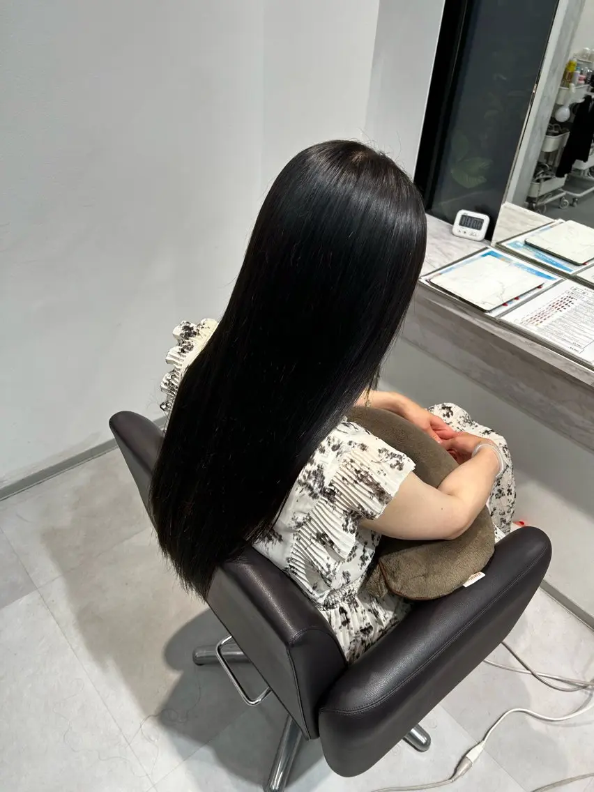 ロング 縮毛矯正 小林 駿のヘアスタイル