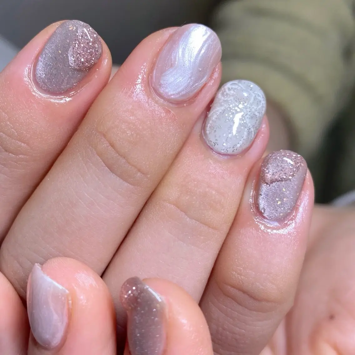 ネイル マグネットネイル ニュアンスネイル amuse ニュアンス/個性派のネイルデザイン
