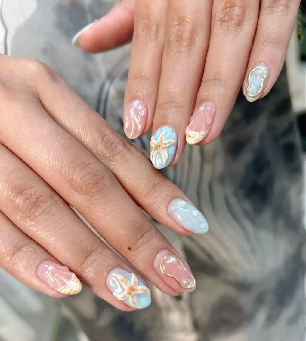 ネイル アートネイル 成人式 ジェルネイル ニュアンスネイル ネイルチップ Kora Nailのネイルデザイン