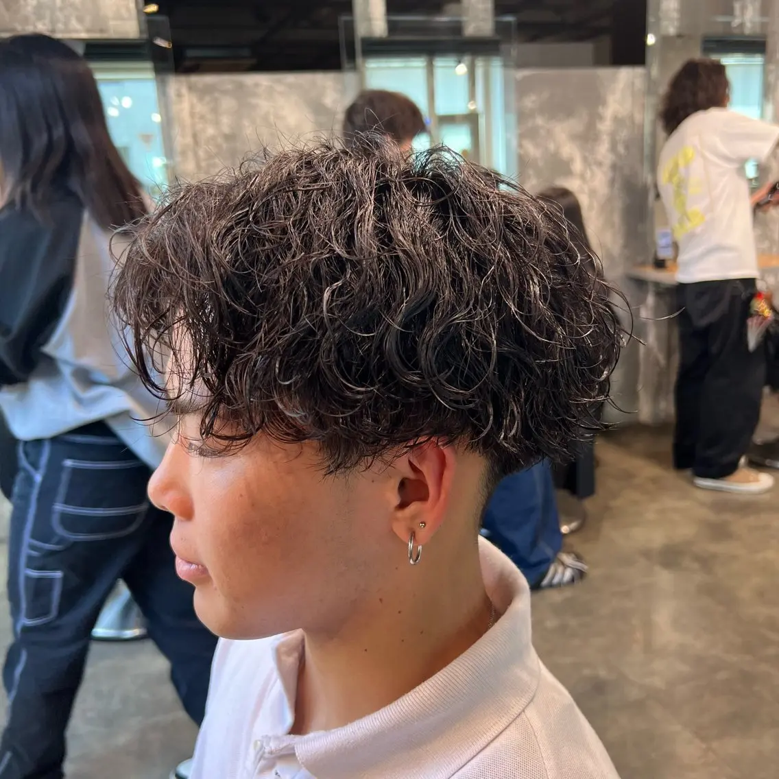 ショート カラー パーマ ヘアアレンジ メンズ キッズ アップバング センターパート メンズハイライト マッシュ メンズパーマ 🔷横浜1のパーマ 職人🔷将太郎のヘアスタイル