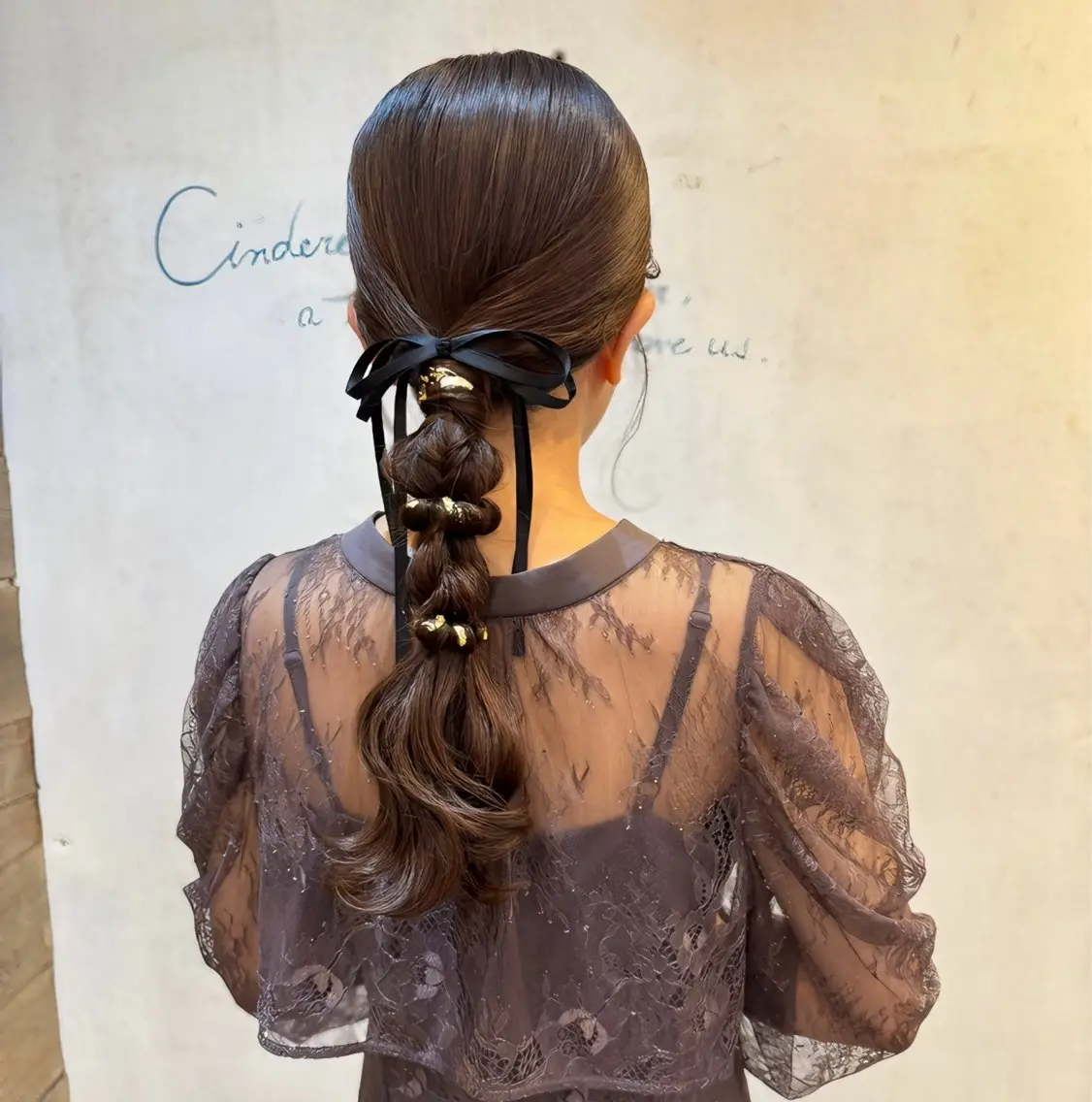 セミロング ヘアアレンジ 結婚式・ブライダル ヘアセット 伊藤 栄子のヘアスタイル