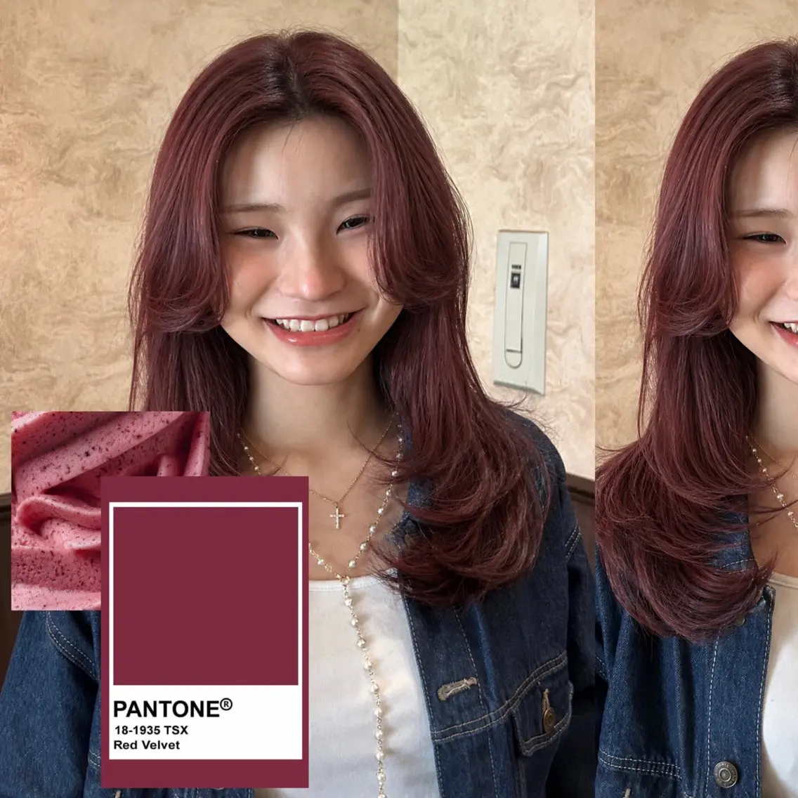 ロング カラー カット ヘアカラー トリートメント 🍒海外レイヤー/ ダブルカラーMomoのヘアスタイル