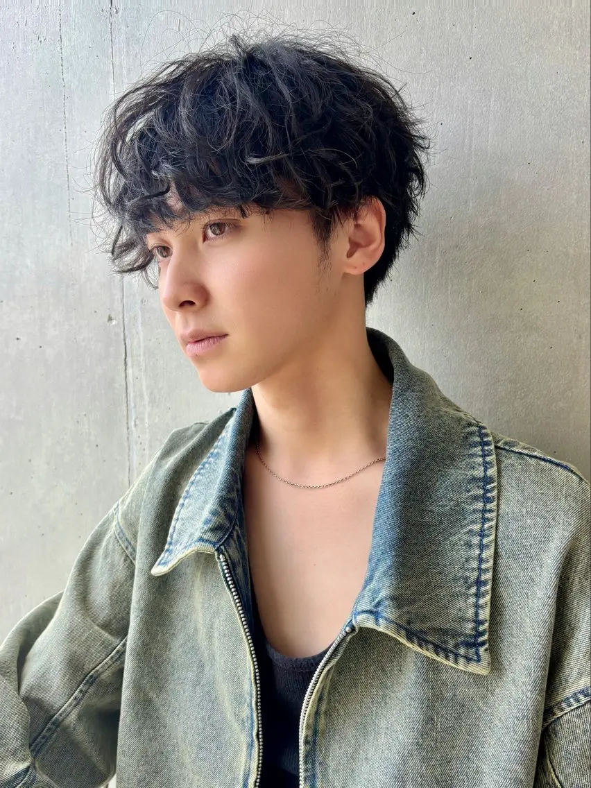 ［平日限定］骨格補正メンズカット＋シャドウパーマ🌱の写真