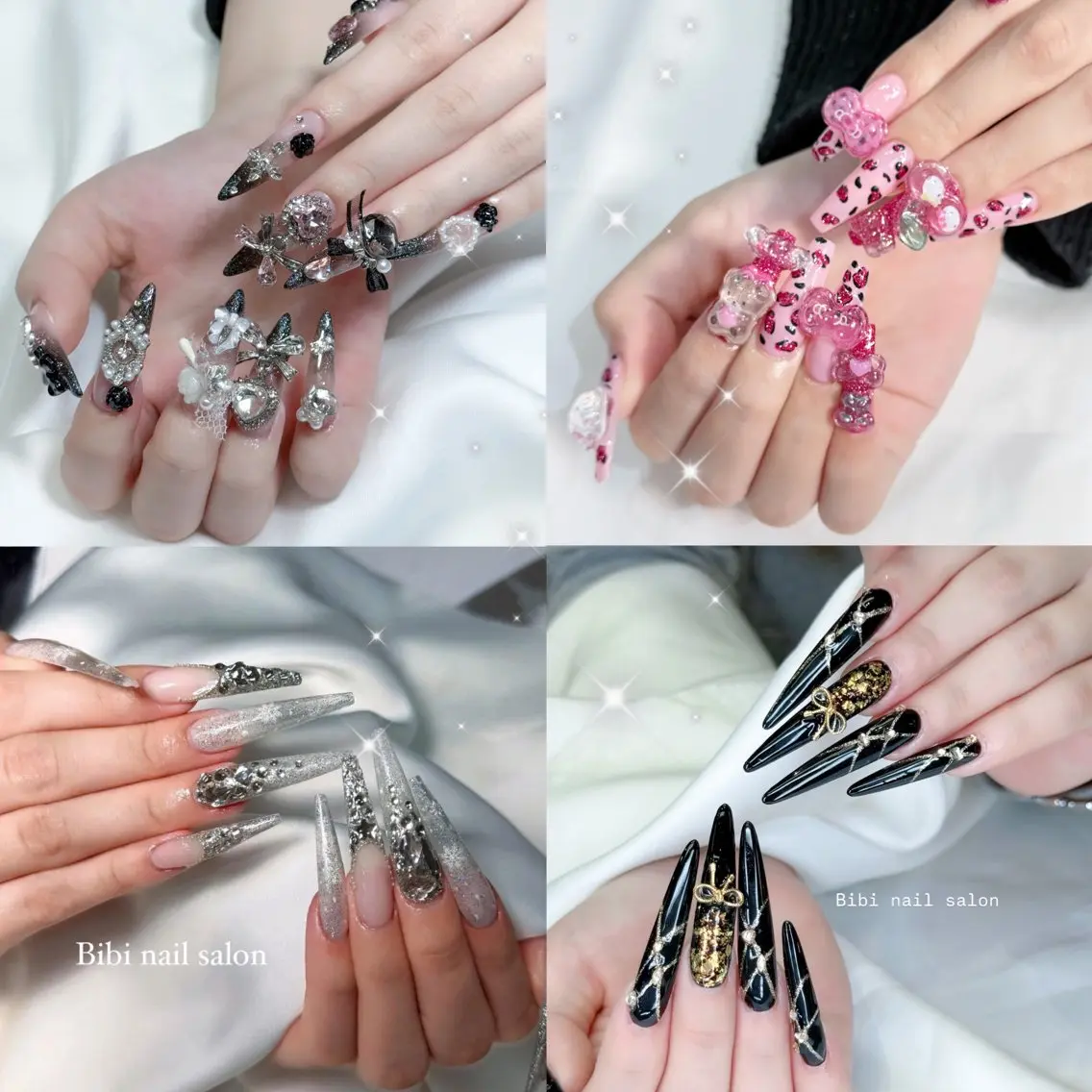 セミロング ハンドネイル Bibi nail Osakaのネイルデザイン