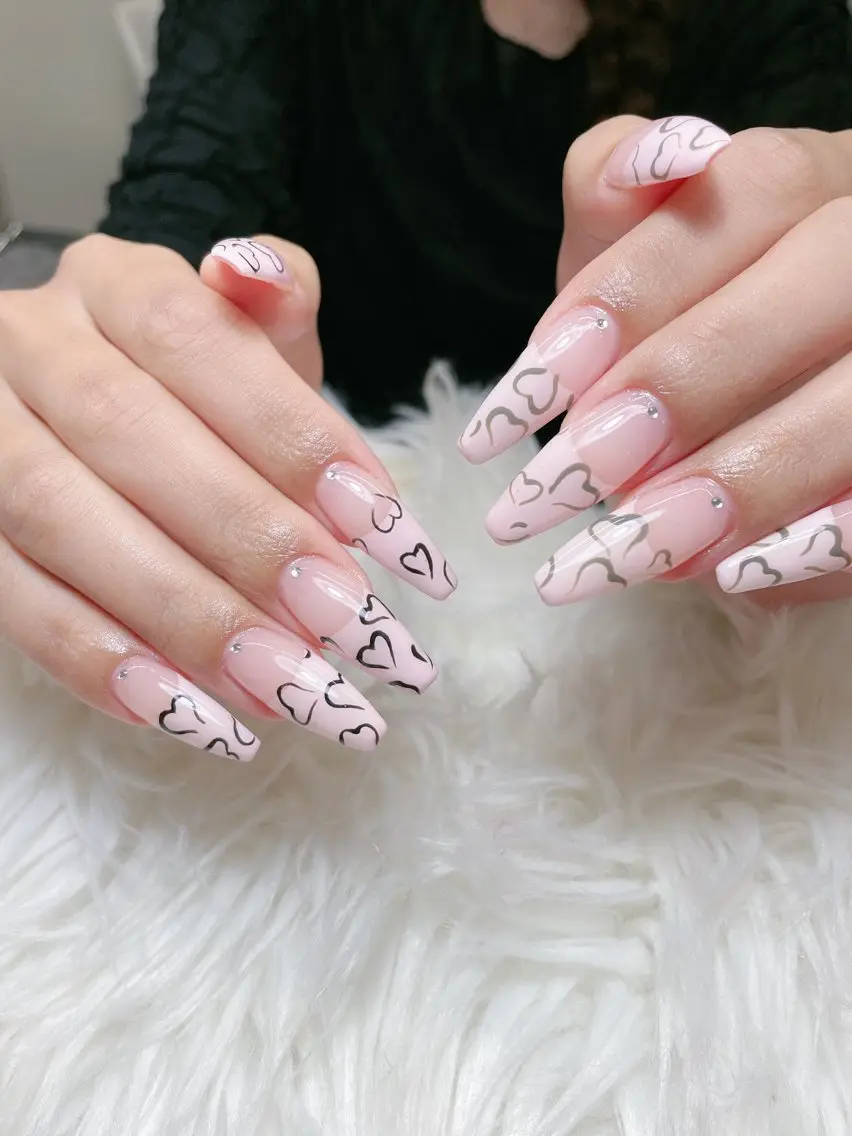 ネイル 長さ出し フレンチネイル グラデーション 韓国ネイル マグネットネイル ハンドネイル VB HEAVEN nailのネイルデザイン