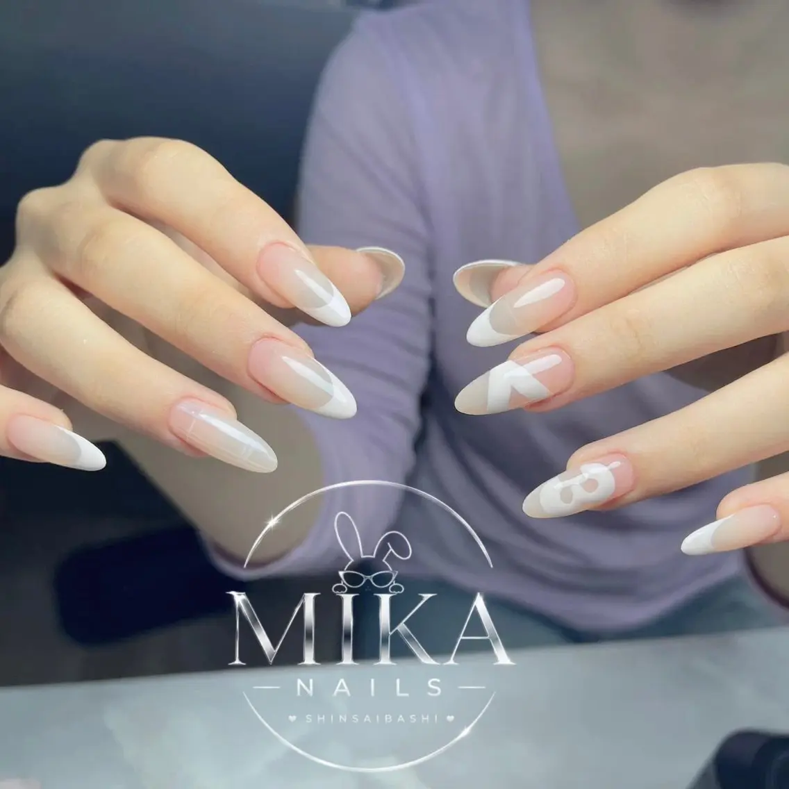 ネイル アートネイル チークネイル ドット フットネイル フレンチネイル ハンドネイル Luna Mikaのネイルデザイン