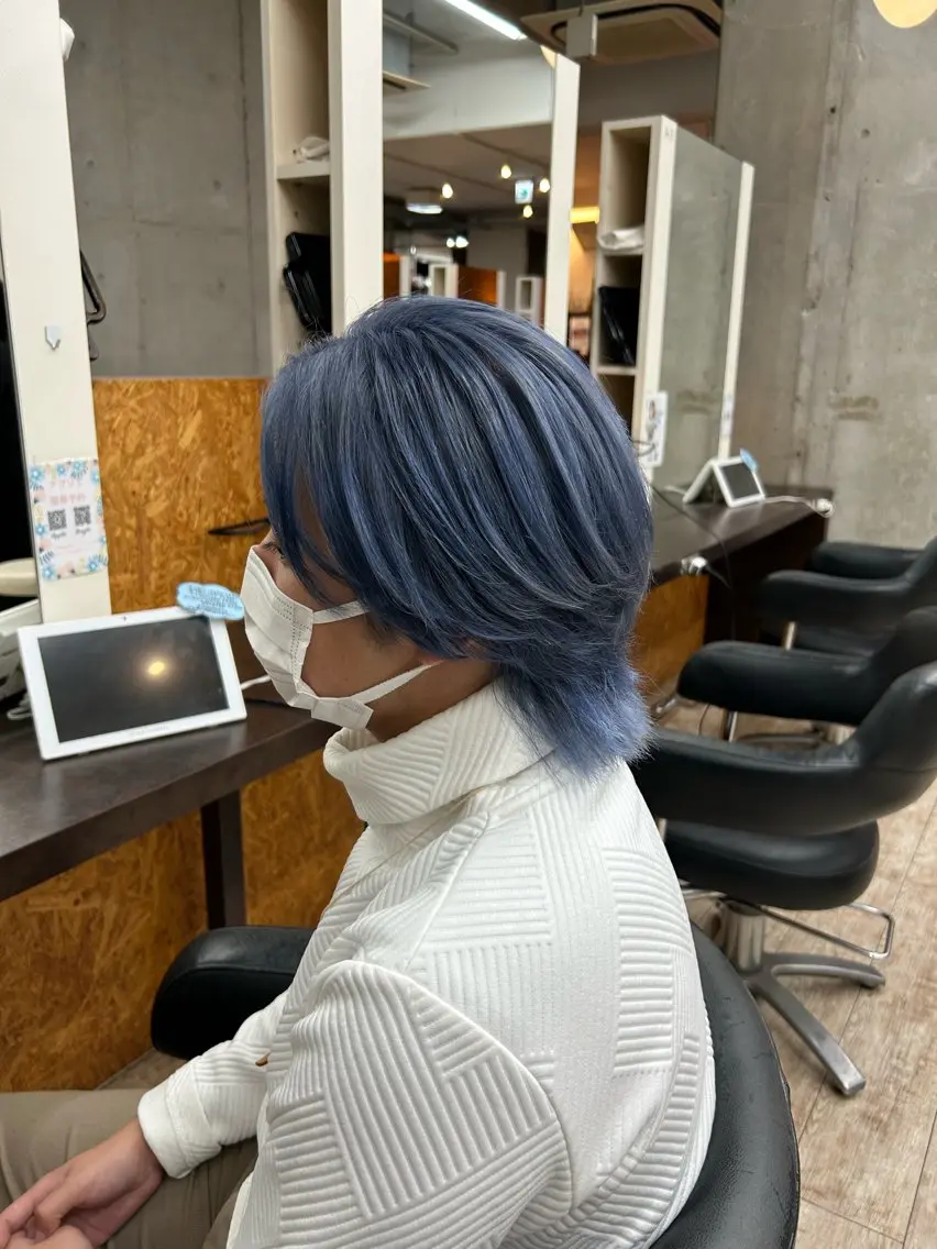 ショート カラー メンズ ヘアカラー 桜井晶/ Blossom大山店のヘアスタイル