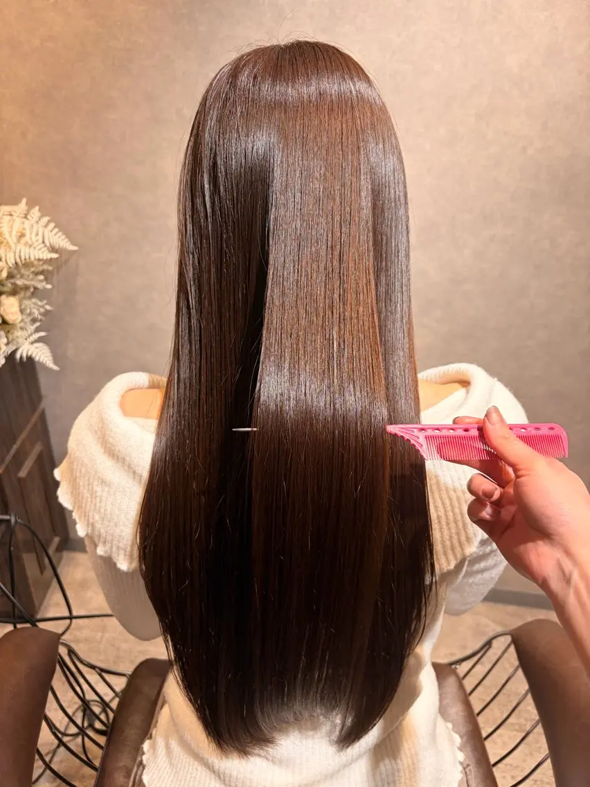 ロング カット 艶髪カラー🤍ྀི 強矢 美紗希🩷ྀིのヘアスタイル