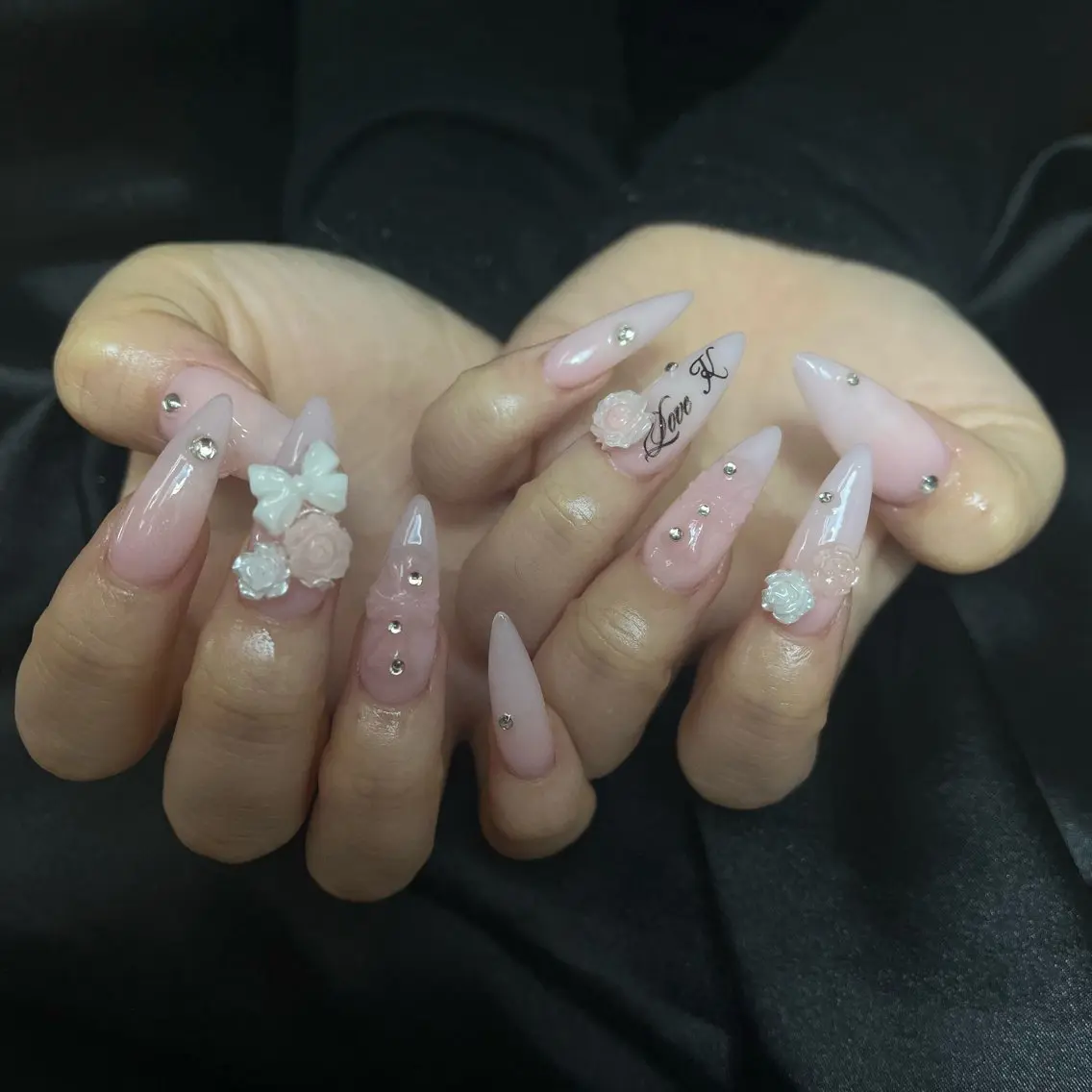 🍒10本チップ長さ出し4本~5本パーツ付け放題120分 ¥10590の写真