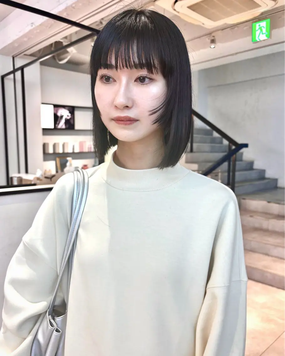 ショート ボブ 姫カット 髪質改善 トリートメント カット トリートメント Kureha/ネイル トレンドヘアのマツエク・マツパデザイン