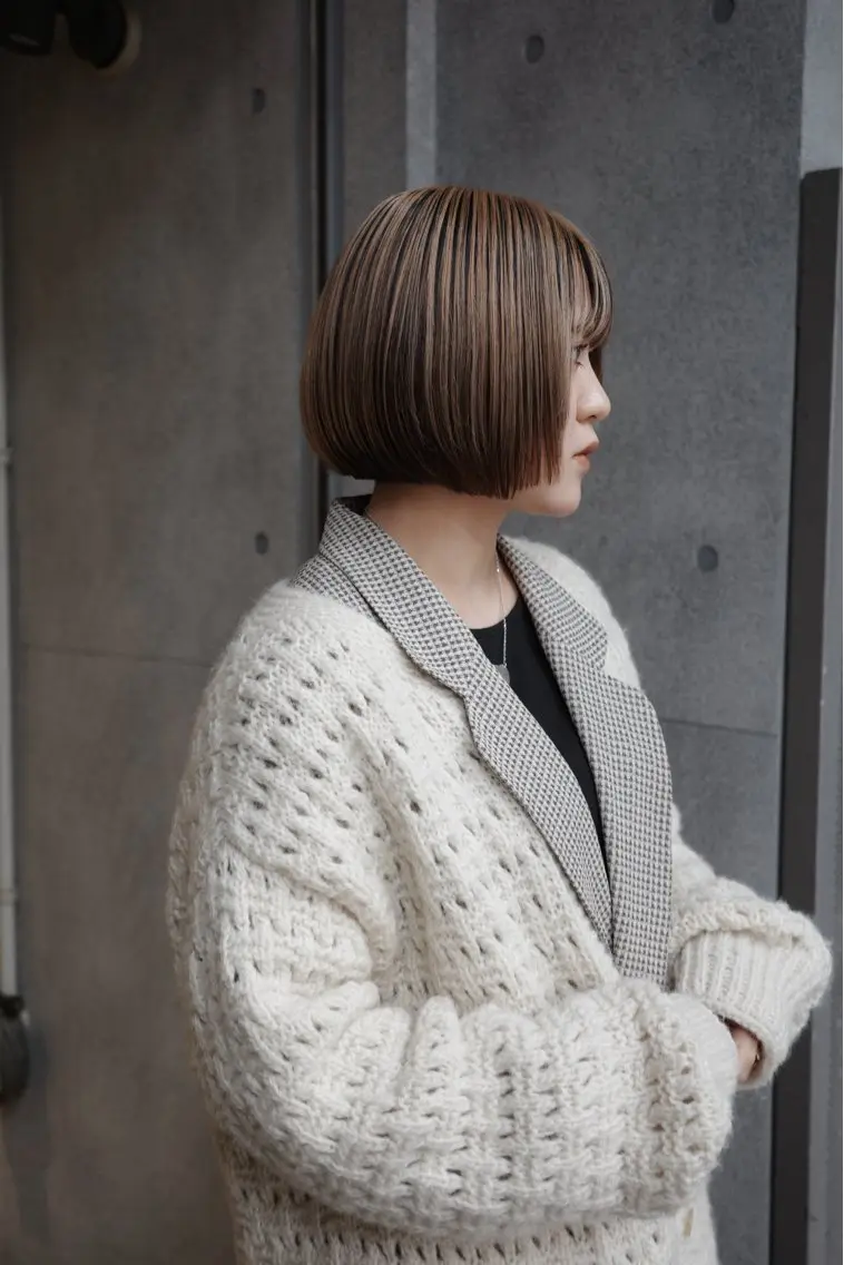 【ブリーチ毛対応縮毛矯正】カット+酸性プレミアムストレートの写真
