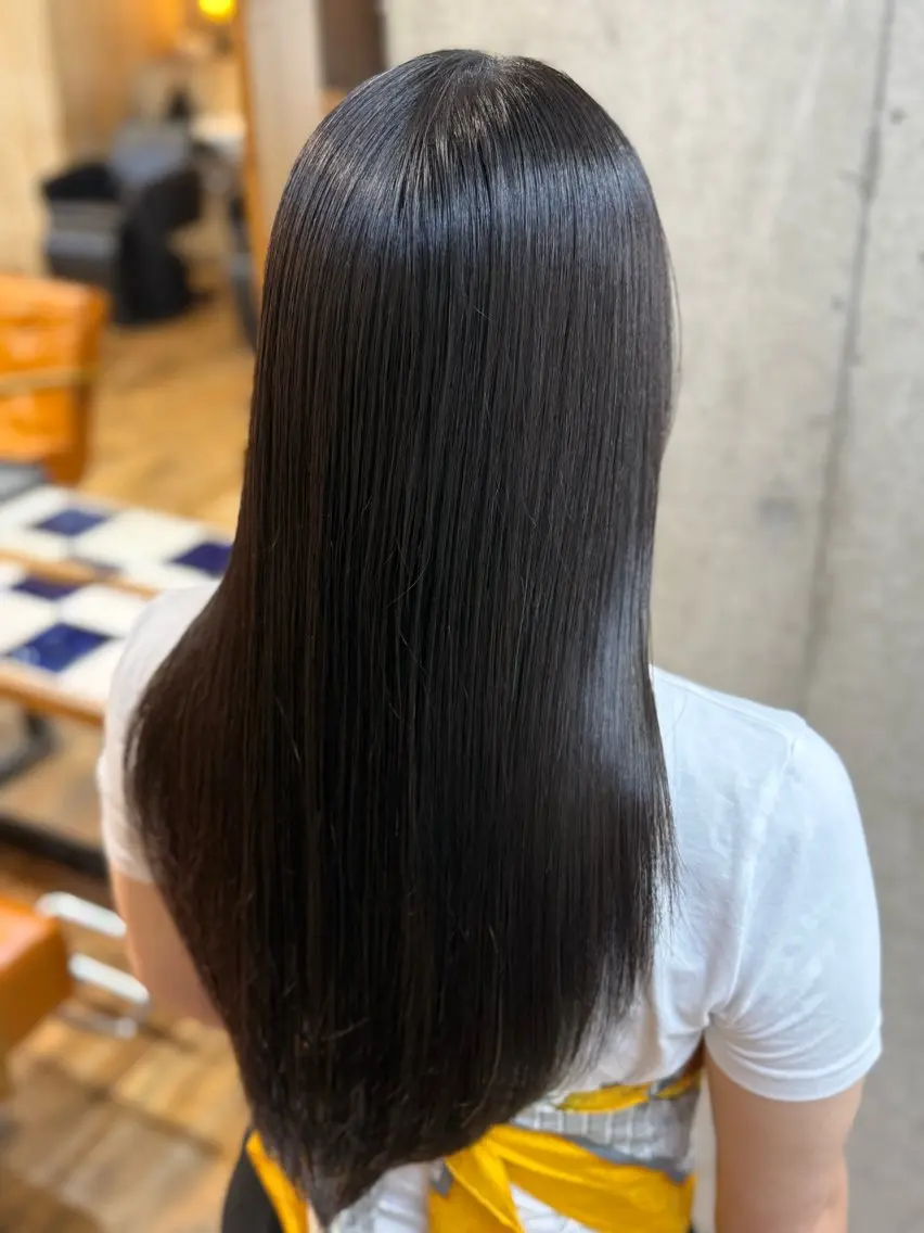 ロング カラー パーマ カット ヘアカラー 縮毛矯正 トリートメント 🎨デザイン🥇 美髪・艶髪 日暮千敬のヘアスタイル