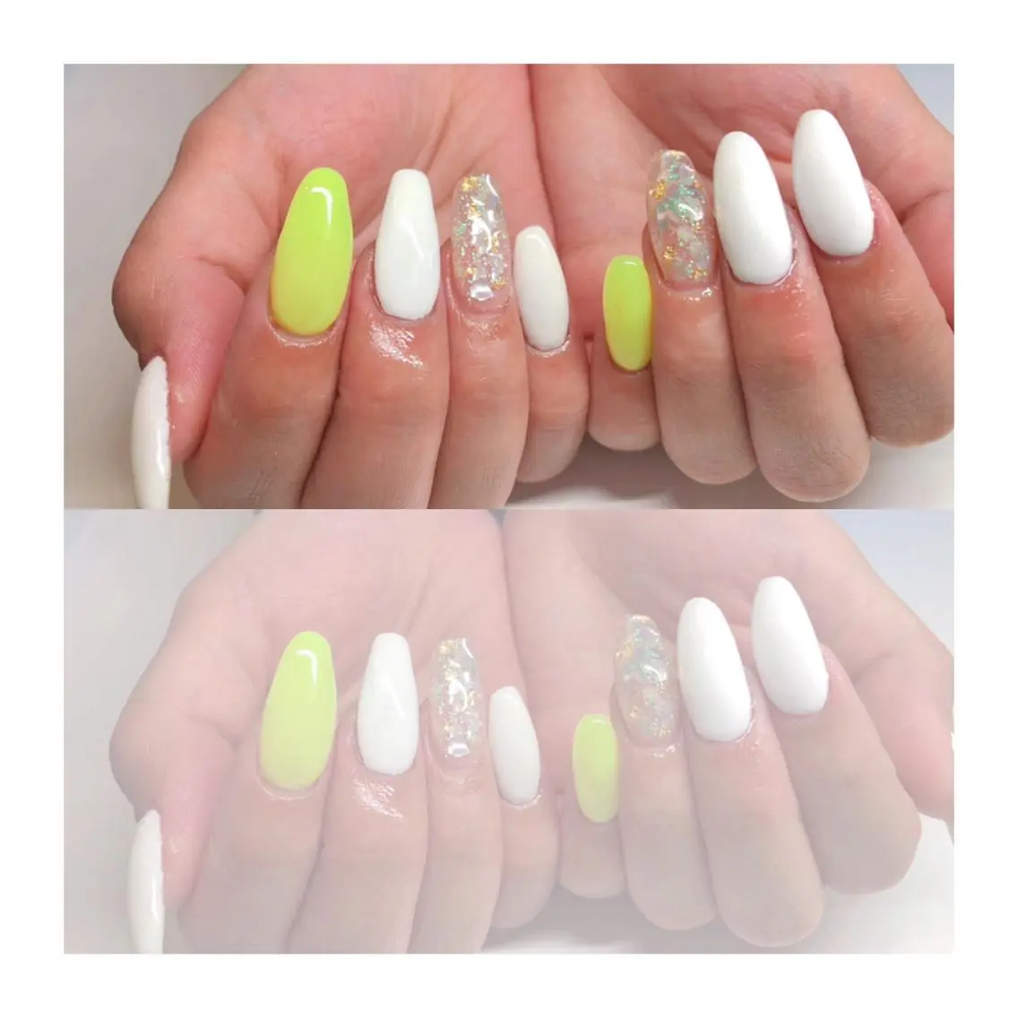 ネイル 黄色 ハンドネイル Nailsalon -Aのネイルデザイン